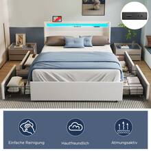 OYAJIA Bed Frames - 白色 - 查看 4