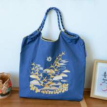 1 Stück Taube bestickte wasserdichte Nylon Tragetasche, modisch für Reisen, Einkaufen, Arbeit, Damen Schultertasche, waschbare Umhängetasche