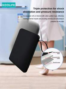 1 pieza Bolso de bolsillo interior minimalista y de moda Koolife, bolso de oficina y viaje, estuche portátil para tableta de 11 pulgadas, adecuado para Xiaomi Pad, iPad