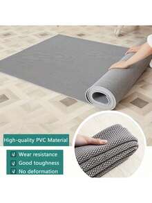 1pc Hollow Design Outdoor Commercial Bathroom Anti-Slip Mat, Thick Entry Kitchen Floor Mat, Shower Bathroom Toilet Anti-Slip Pad Bathroom Decor Fall Decor Back To School - Grey - View 7