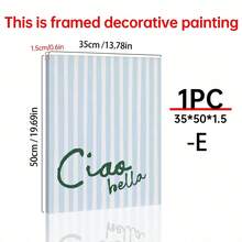 1pc Ciao Bella Poster Decoration, Wall Art, Girly Room Decor, Cute Wall Art, Pink Retro Poster, Wall Decoration Poster, Wall Canvas Decoration, Ideal Gift For Bedroom Living Room