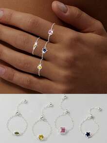 1 Piece Of S925 Sterling Silver Ring With A Noble "Runaway Princess" Style, Adorned With Sweet Rose Quartz And Sparkling Diamonds. Suitable For Daily Wear, It Is Elegant And Versatile, Making It An Excellent Gift For Mothers, Girlfriends And Sisters.