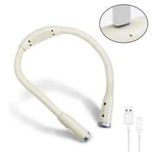 1pc LED Neck Hanging Light, USB Rechargeable/Battery Powered Reading Lamp, Student Eye Protection Lighting, Outdoor Night Running Portable Headlamp, Creative Work Light