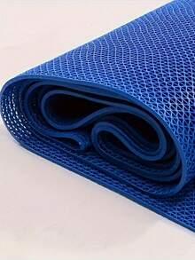 1pc Hollow Design, Outdoor Commercial Bathroom Anti-Slip Mat, Thickened Entrance Kitchen Floor Mat, Bathroom Shower Room Toilet Non-Slip Pad - Blue - View 10