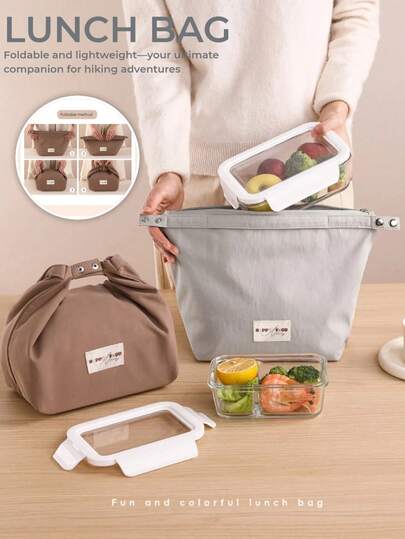 1 Stück Lunch Tasche für Frauen Männer, Studenten, auslaufsicher isolierte weiche große Lunch Kühltasche - wiederverwendbare Lunch Box für Büro Arbeit Schule Picknick Strand Schule Organizer Taschen Lehrer Aufbewahrungstaschen Klassenzimmer Taschen Klassenzimmer Organizer Taschen (Schwarz/Grau/Braun)