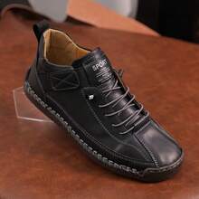 Męskie ręcznie robione buty codzienne, płaskie buty do chodzenia i uprawiania sportu