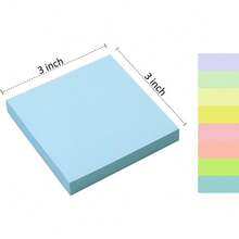 Sticky Notes  In, Pastel Colorful Super Sticking Power Memo Post Stickies Square Sticky Notes For Office, Home, School, Meeting