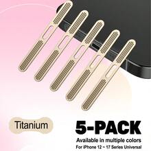 ZYONS 5个高品质金属扬声器防尘网罩，适用于 17 Pro Max/17 Air/16 Pro Max/16E/15 Plus/14/13/12系列 - 防尘网一体式防尘膜，网状设计防尘贴纸，听筒扬声器防尘粘性盖，带USB Type-C PD防尘塞 - 彩色 - 查看 18