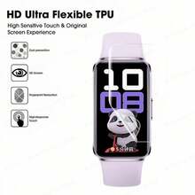 Compatível com Huawei Band 10 9 8 Película de Hidrogel Banda Inteligente Protetor de Tela Anti-Arranhões Flexível Durável Não Vidro Película Protetora Acessórios de Smartwatch - Filme de hidrogel 3PCS - Visão 2