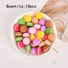 10/20/30pcs Random Mini Macaron Set - 3D Resin Handcraft, Suitable For Scrapbooking, DIY Decoration And Mobile Phone Accessories - Multicolor - View 15