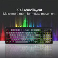 Acer OKW 222 三模鍵盤 智慧電量顯示器 有線/藍牙/2.4G三模連接 90鍵緊湊佈局 輕音按鍵辦公遊戲通用 白色 - 白色 - 查看 4