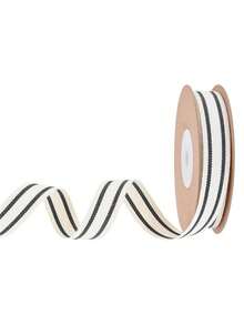 10 Yards/Roll Of Christmas Striped Ribbons, Gift Wrapping Ribbons, Natural Craft Accessory Ribbons, DIY Crafts, Holiday, Wedding, Valentine's Day, Christmas, Valentine's Day, Birthday Party Decorations. Gift Packaging Supplies, Ribbons&Bows. Festival And Party Supplies, Convenient And Practical