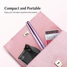 LKE Electric Nail Art Manicure Pedicure Drill Pen Style Nail Polisher Machine Tool Kit With Low Noise Cutters & Nail Files - 粉色 - 查看 8