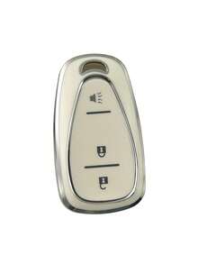 1 pièce Housse de porte-clés de voiture Chevrolet blanche