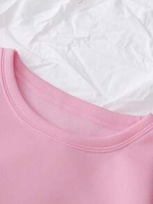 Customized Sweatshirt - Flocked Printing Personalized Design, Upload Your Own Text, Letters, Slogans, Women's Fashion Versatile Comfortable Sweatshirt, Suitable For Autumn, Winter, Spring Daily, Sports, Crew Neck, Pullover, Outdoor Casual Cute Sweatshirt