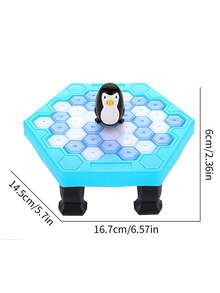 Funny Desktop Penguin Rescue Toy Set, Interactive Game For Kids, Friends Gathering Penguin Ice Breaking Entertainment Prop