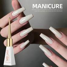 XEIJAYI 1Pc White Long-Lasting Light Grey Gel Nail Polish Uv/Led Soak Off Gel Nail Polish For Nail Art Diy Salon Home Holiday Gift For Women Nail Art Manicure Diy Salon Gift - 淺灰色 - 查看 9