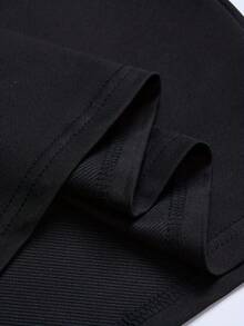 Camiseta casual de verano para hombre con estampado circular abstracto - Rosa suave, cuello redondo, manga corta, mezcla de poliéster ligero, lavable en máquina, camiseta de uso diario| Diseño minimalista| Textura suave - Oscuro - Ver 6