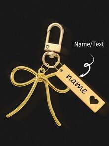 1 pieza Llavero personalizado de flor de cerezo de metal con lazo, diseño ligero y elegante de flor de cerezo con etiqueta accesorio, adecuado para bolso, llaves de coche, regalos de pareja y vacaciones, regalos personalizados