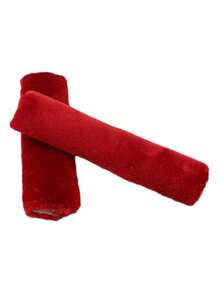 2Pcs Soft Car Seatbelt Cover Sheepskin Seat Belt Pillow Pad Seat Belt Strap Cover Shoulder Pads For Bag Car Accessories - Multicolor - View 16