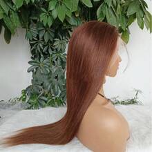 38 Inch Chocolate Brown Straight Hair 13x4 Lace Front Wigs Human Hair Glueless Wig Chocolate Brown Pre Plucked Hairline Transparent Lace Frontal Wigs Human Hair 4# Dark Brown Color With Baby Hair