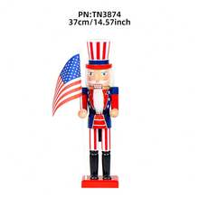 Extra Large Christmas Nutcracker Ornament - Traditional Wooden Nutcracker, Holiday Christmas Decoration - Framed King, Commemorative - Colorful Puppet - Christmas Gift - Suitable For Christmas Decoration, Bedroom, Living Room, Closet, Office, Dorm Room. Home Decoration, Christmas Party Decoration Supplies - Merry Christmas - Multicolor - View 14