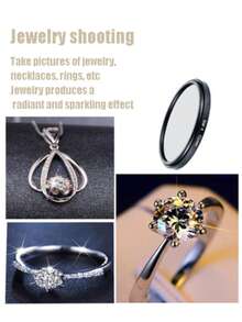 Universal Adjustable 52mm Mobile Phone Camera Lens Clip CPL Starlight 8-Wire Filter Is Suitable For All Smart Phone Camera Lens Filters Compatible With Iphone Android Mobile Phone Summer Vacation, Travel, Creative Photography Mobile Phone Accessories, Mobile Phone Lens, SLR Camera Mobile Phone Filter Portable, Starlight Mirror 8-Wire 6-Wire 4-Wire Starlight Filter