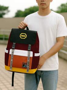 Shendy Vendy Mochila de gran capacidad Multifuncional, duradera, ligera e impermeable, Mochila moderna escolar - Rojo - Ver 1