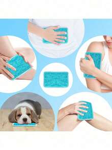 1pc Gel Ice Pack, Relieves Headaches And Migraines, Gel Bead Ice Bag With Strap, Reusable, Hot/Cold Therapy For Knee, Shoulder, Foot, Back, Ankle, Neck, Hip, Elbow, Wisdom Teeth - 7.76" X 4.93" (Blue), Summer Cooling, Beach, Travel, Christmas, Valentine's Day, Mother's Day Gift - Multicolor - View 9