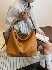 Bolso cruzado de moda para mujer, nuevo bolso de hombro de alta gama - Marrón - Ver 4