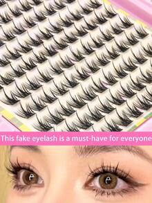 308 Clusters Of False Eyelashes C Volume Cat Eye Eyelash Cluster Length 11mm Natural Soft Anime Cartoon Eyelash Cluster Suitable For Daily Wear Wedding Date Party Halloween Music Festival Suitable For Beginners - C - Xem 5