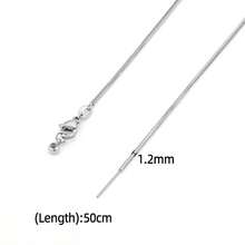 1 Pc Universal Threading Type Necklace Chain Color Retention 18k Gold-Plated Box Chain, O-Shaped Chain, Snake Bone Chain, Suitable For DIY Handcrafted Chain Necklaces, Suitable For Ladies To Layer And Wear Daily - Universal Needle Necklace Chain - View 12