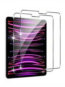 2pcs Tempered Glass Screen Protector Compatible With IPad - 無色 - 查看 23