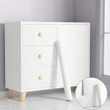 1 Roll Matte White Contact Paper, Self-Adhesive Removable PVC Wallpaper, Suitable For Kitchen, Bedroom, Living Room, Countertop, Furniture, 15.74 Inches X 196.85 Inches