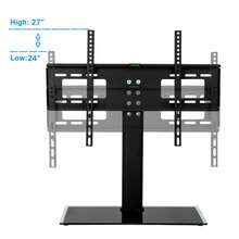 32-55" Single Column Desktop TV Stand TSD800 Load 40kg/Maximum VESA200*200/Height 3 Adjustable - Black - View 10