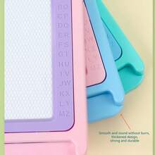 1 prancheta colorida para desenho e escrita - Uma ferramenta divertida para aprender a desenhar, prancheta, bloco de desenho para rabiscos, prancheta pequena para escrever, prancheta para presente, prática de caligrafia. Elementos aleatórios de desenho animado na prancheta, o melhor presente para o Natal e outros feriados.