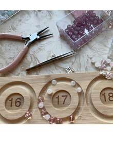 DIY串珠工具，珠宝制作手链，项链，串珠展示架，手工编织盘 - 161718cm - 查看 6