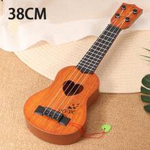 Ukelele para niños, con patrón de grano de madera, instrumento de juguete, estimulación de la educación temprana, juguetes musicales - Multicolor - Ver 15