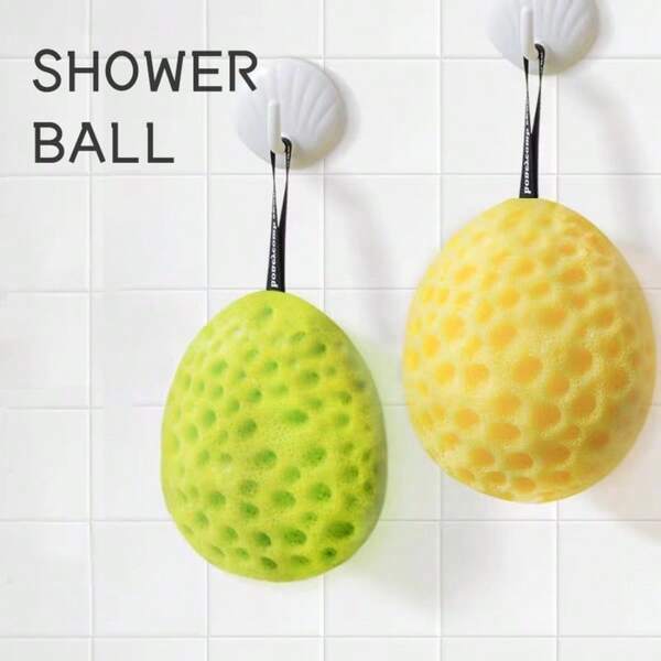 Extra Large Japanese Honeycomb Bath Sponge Super Soft Shower Loofah For Men Women 1PC Exfoliating Body Scrubber Bubble Bath Sponge