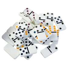 Christmas Double Six Color Dot Dominoes In Collectors Tin Box Black - Multicolor - View 9