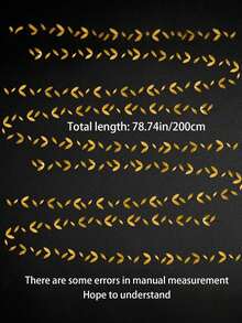 6.56ft/200cmGold Party Decoration Leaf Garland Hanging Paper Gold Leaf Flutter Banner Wedding Engagement Bridal Shower Birthday Shower Spring Summer Christmas Natural Tea Party Decoration Supplies