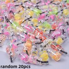 10pcs/20pcs/30pcs/50pcs Liontin Hiasan Minuman Lucu & Modis Aneka Warna, Cocok untuk Dekorasi Tas, Pembuatan Perhiasan DIY, Kalung, Gelang, Anting-anting - Campuran Multiwarna - View 19