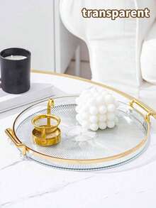 1 pieza Bandeja de joyería, bandeja multifuncional para exhibir caramelos/frutas, regalo de vuelta a la escuela - Multicolor - Ver 13