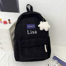 Customize Your Own Backpack For A Casual And Versatile Look. You Can Print Your Name, Letters, Lucky Numbers, And More. Perfect For Everyday Wear, Such As Going To School, Dance Class, And Traveling. Perfect As A Birthday Gift For A Friend Or Daughter, A Souvenir Bag, A Christmas Gift, Or A New Year'S Gift.Without Badge, Picture Is For Reference Only