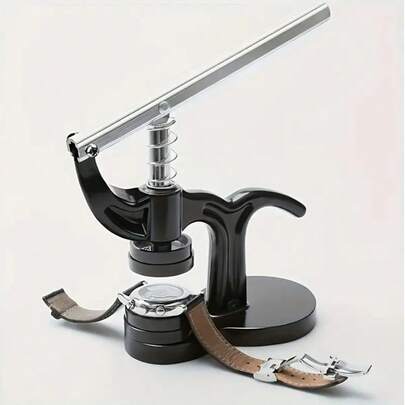 13入組專業手錶壓床套裝,適用於手錶表殼閉合工具和合適模具,錶匠修理工具模具套裝