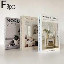 2 peças/3 peças Livros Decorativos Falsos Dobráveis, Ornamentos de Livros Decorativos Minimalistas para Casa, Showroom