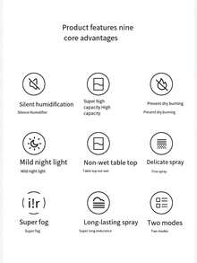迷你便携式加湿器 - 紧凑型桌面加湿器，带氛围 LED 灯，简约设计，低噪音，空气清新剂 - 适用于卧室、汽车