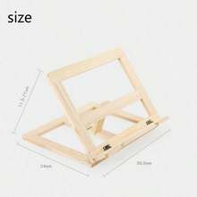 Look Bookshelf Wooden Reading Bookshelf Children's Reading Stand Notebook Stand Reading Anti-Myopia Bookshelf - 彩色 - 查看 7