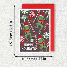 Tarjeta de Navidad sencilla, Tarjeta de Navidad linda, Tarjeta para amantes de las ranas, Tarjeta de cumpleaños, Tarjeta de felicitación, Tarjeta de aniversario, Tarjeta de , Tarjeta de agradecimiento de invierno, Tarjeta de Feliz Navidad