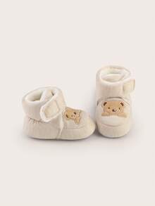 Spring And Autumn Infant Soft Soled Non Slip Shoes, Socks, Floor Socks, No Falling Heels, 0-1 Year Old Newborns, Infant Warm Step Shoes - Apricot - View 5